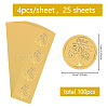Self Adhesive Gold Foil Embossed Stickers DIY-WH0575-063-2