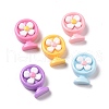 Cute Opaque Resin Cabochons RESI-L037-08-1