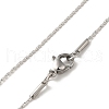 Tarnish Resistant Trendy Unisex 304 Stainless Steel Coreana Chain Necklaces NJEW-L043-51P-3