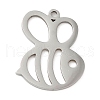 Non-Tarnish 5Pcs 201 Stainless Steel Charms STAS-B064-01P-1