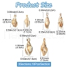 30Pcs 3 Styles Opaque Acrylic Pendants OACR-FS0001-78-4