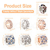  14Pcs 7 Style Zinc Alloy Rhinestone Beads ALRI-PJ0001-01-10