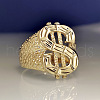 Dollar Sign Zinc Alloy Finger Rings for Men FS-WG78023-01-3