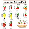 Thanksgiving Charms Lampwork Pendants LAMP-CJ0001-21-2