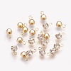 Brass Rhinestone Charms X-KK-S314-41G-1