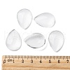 Transparent Teardrop Glass Cabochons GGLA-R024-25x18-5