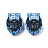 Father's Day Silicone Beads SIL-V006-02I-1