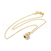 Rack Plating Brass ABS Pearl Pendant Necklaces NJEW-S425-03G-3