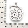 Brass Micro Pave Cubic Zirconia Pendants KK-N268-01P-3