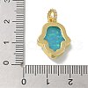 Rack Plating Brass Pendants KK-Q009-05G-02-3
