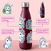 50Pcs Unicorn PVC Self-Adhesive Stickers PW-WGA825E-01-4