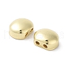 Oval Brass Beads KK-E102-25G-01-2