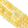 Natural Crackle Agate Beads Strands G-G055-8mm-6-5