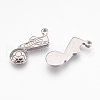 Tarnish Resistant 304 Stainless Steel Pendants STAS-G176-14P-2