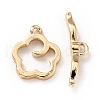 Rack Plating Brass Toggle Clasps KK-E034-12LG-1