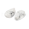Natural Howlite Faceted Pendants G-D082-01A-2