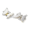 Brass Micro Pave Cubic Zirconia Pendants KK-U043-31P-01-2