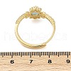 Brass Micro Pave Cubic Zirconia Finger Rings RJEW-D318-03G-5