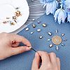 Unicraftale 32Pcs 16 Style Ion Plating(IP) 304 Stainless Steel Cord Ends STAS-UN0027-89-2