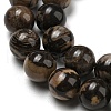 Natural Rhodonite Round Beads Strands G-R494-A21-03-3