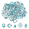 HOBBIESAY 50pcs 5 styles Alloy Connector Charms Sets FIND-HY0002-45-1