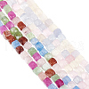 Olycraft 2 Strands 2 Colors Natural Quartz Beads Strands G-OC0004-59B-1