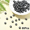 Opaque Acrylic Horizontal Hole Beads SACR-YW0001-70D-1