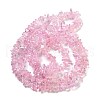Transparent Crackle Glass Beads Strands GLAA-U004-01M-2