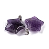Natural Amethyst Pendants G-Q172-09P-07-2