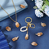 FINGERINSPIRE 8Pcs Natural Citrine Pendants G-FG0001-12-4