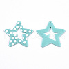 Opaque Printed Acrylic Pendants MACR-N011-007-4