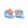 Transparent Resin Cabochons RESI-G029-C03-3