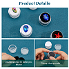 Gorgecraft 10Pcs 2 Colors Round Jewelry Clear Plastic Loose Diamond Storage Box CON-GF0001-15A-6