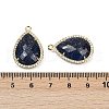 Dyed Natural Lapis Lazuli Faceted Pendants G-I382-05G-07-3