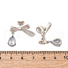 304 Stainless Steel Rhinestone Stud Earrings EJEW-Z098-09P-5