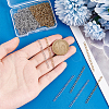 Unicraftale 100Pcs 2 Colors 304 Stainless Steel Chain Extender STAS-UN0060-92-5