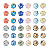48Pcs 12 Styles Translucent Resin Cabochons RESI-TA0001-44-2