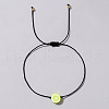 Fruit Lemon Polymer Clay Braided Bead Bracelets LP5577-10-1