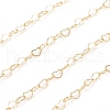 Brass Heart Link Chains CHC-D026-15B-G-2
