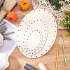 Wooden Knitting Crochet Bottoms Set WOOD-WH0027-15-2