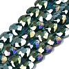 Electroplate Glass Beads Strands EGLA-S176-08A-3