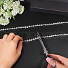 Globleland 3.7M Flower Glass Rhinestone and Iron Cup Chain DIY-GL0006-10-3