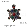 Alloy and Glass Rhinestone Brooch PW-WG937A4-04-1