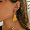 Alloy Flat Round Hoop Earrings AF4583-4