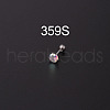 316L Surgical Stainless Steel Micro Pave Cubic Zirconia WGE6C84-07-1