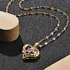 304 Stainless Steel Necklaces NJEW-R015-02G-3