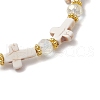 Synthetic Turquoise Beads Stretch Bracelets for Women BJEW-JB11574-02-4
