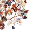 Natural Gemstone Heart Tree Ceramic Bonsai DJEW-G027-21RG-3