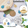 DICOSMETIC 18Pcs 3 Colors Ion Plating(IP) 304 Stainless Steel Pendants Sets STAS-DC0014-12-5