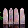 Point Tower Natural Rose Quartz Healing Stone Wands PW-WG45935-01-1